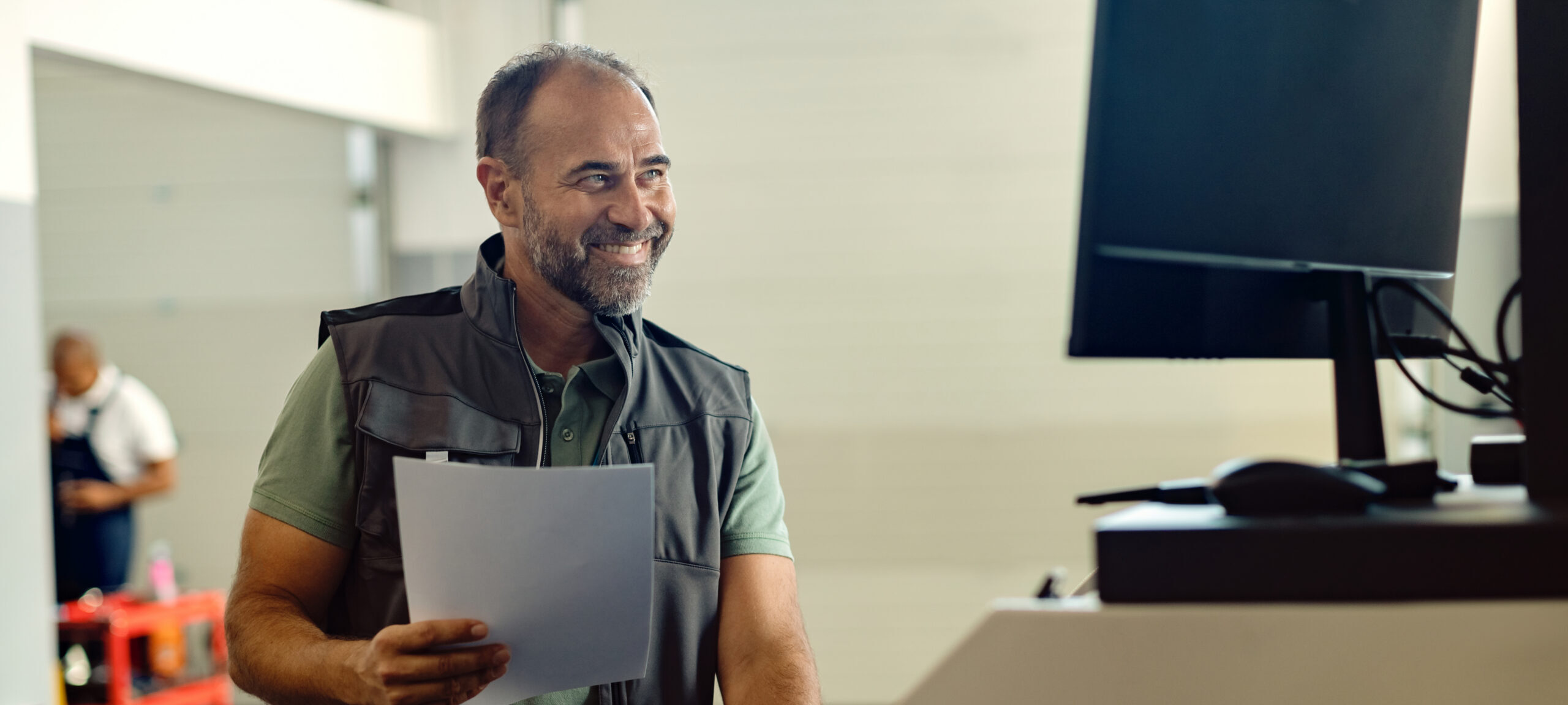 Small business coach working with a small business owner during a coaching conversation.