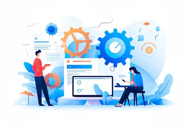 Project management tools abstract concept vector in coaching context